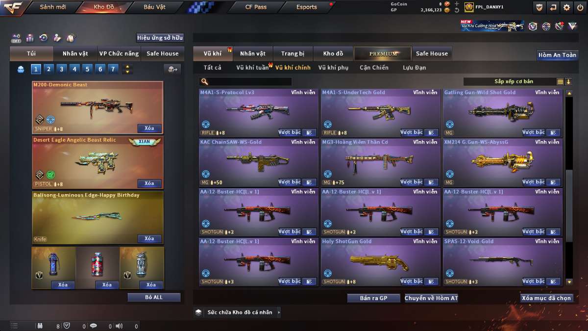 shop acc cf uy tin gia re
